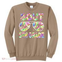 Peace Out 5th Grade Tie Dye Graduation Last Day Of School Sweatshirt thumb 0