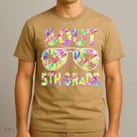 Peace Out 5th Grade Tie Dye Graduation Last Day Of School T-Shirt thumb 3