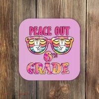 Peace Out 6th Sixth Grade Graduation Last Day Of School Gift Coaster thumb 0