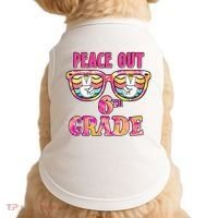 Peace Out 6th Sixth Grade Graduation Last Day Of School Gift Doggie Tank thumb 0
