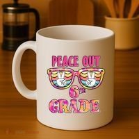 Peace Out 6th Sixth Grade Graduation Last Day Of School Gift Coffee Mug thumb 4
