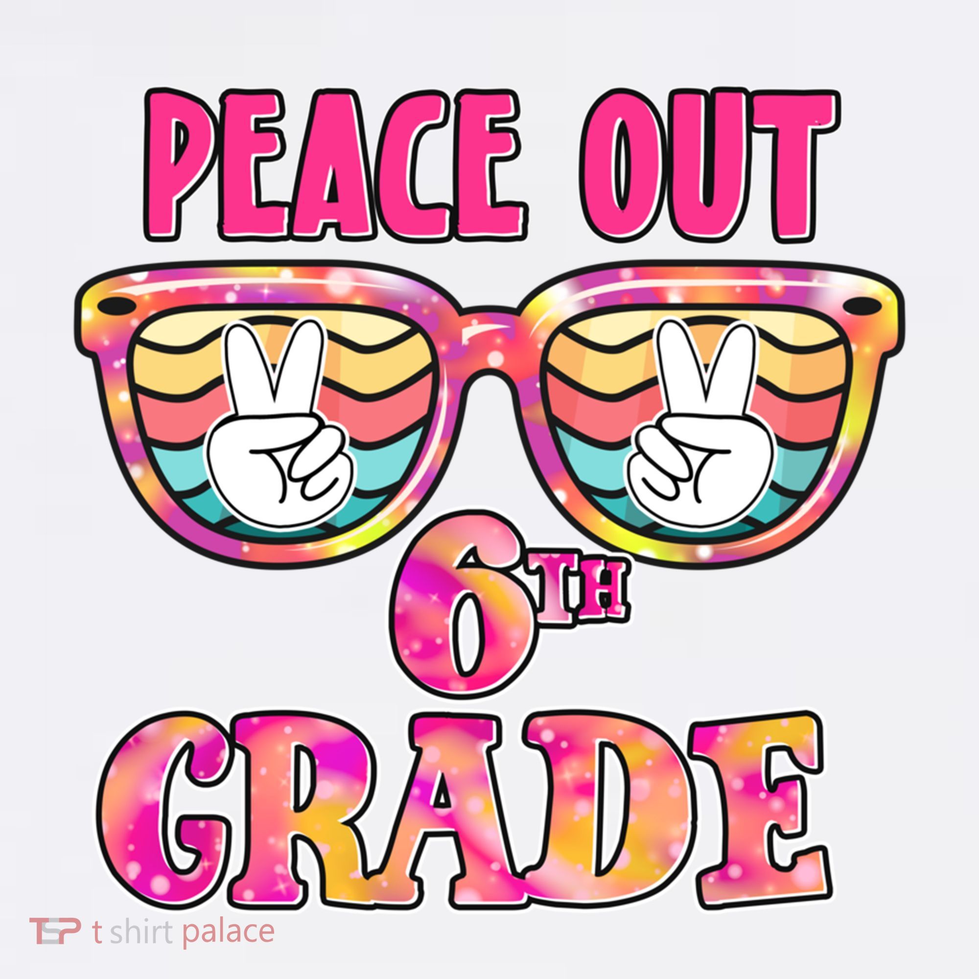 Peace Out 6th Sixth Grade Graduation Last Day Of School Gift Baby Bodysuit