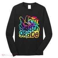 Peace Out 8th Grade Graduation Last Day Of School Tie Dye Long Sleeve Shirt thumb 0
