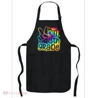 Peace Out 8th Grade Graduation Last Day Of School Tie Dye Apron thumb 0