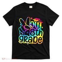 Peace Out 8th Grade Graduation Last Day Of School Tie Dye T-Shirt thumb 0