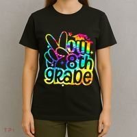 Peace Out 8th Grade Graduation Last Day Of School Tie Dye T-Shirt thumb 4