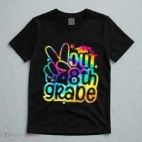 Peace Out 8th Grade Graduation Last Day Of School Tie Dye T-Shirt thumb 5