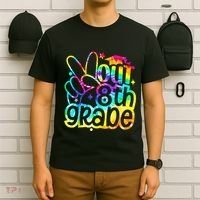 Peace Out 8th Grade Graduation Last Day Of School Tie Dye T-Shirt thumb 6