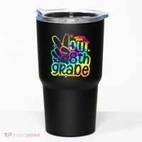 Peace Out 8th Grade Graduation Last Day Of School Tie Dye Tumbler thumb 0