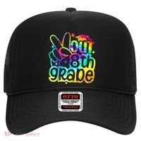 Peace Out 8th Grade Graduation Last Day Of School Tie Dye Hat thumb 0