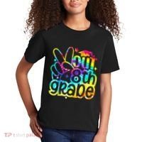 Peace Out 8th Grade Graduation Last Day Of School Tie Dye Kids T-Shirt thumb 2