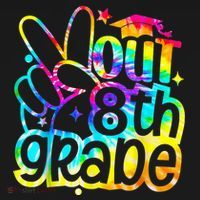 Peace Out 8th Grade Graduation Last Day Of School Tie Dye Kids T-Shirt thumb 4