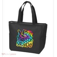Peace Out 8th Grade Graduation Last Day Of School Tie Dye Tote Bag thumb 3