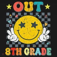 Peace Out 8th Grade Graduate Graduation Last Day Of School Ornament thumb 1