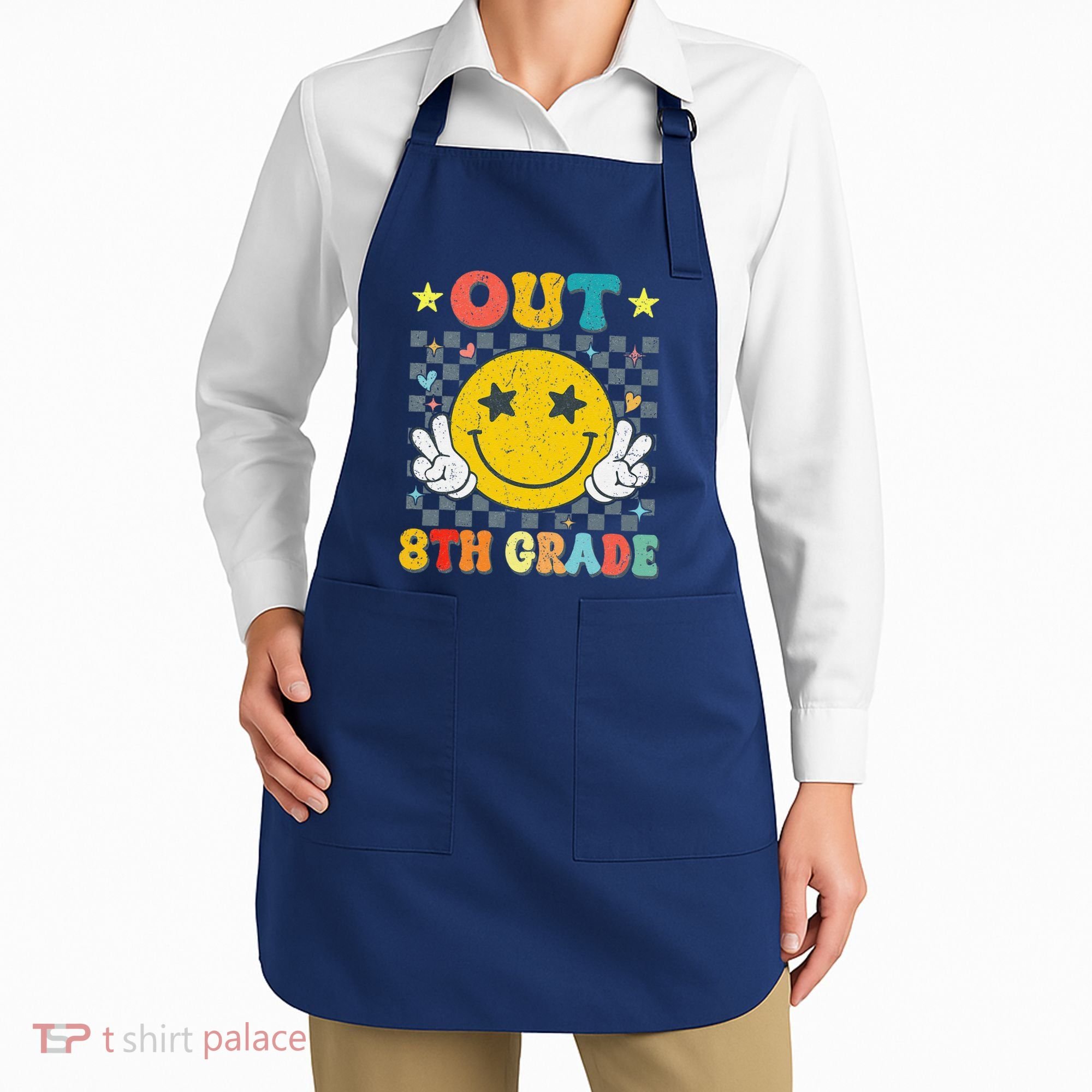 Peace Out 8th Grade Graduate Graduation Last Day Of School Apron