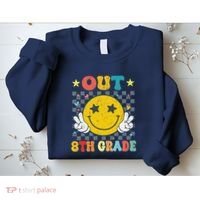 Peace Out 8th Grade Graduate Graduation Last Day Of School Sweatshirt thumb 2