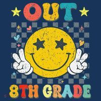 Peace Out 8th Grade Graduate Graduation Last Day Of School Beanie thumb 2