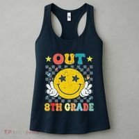 Peace Out 8th Grade Graduate Graduation Last Day Of School Women's Tank Top thumb 3