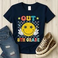 Peace Out 8th Grade Graduate Graduation Last Day Of School Women's T-Shirt thumb 3