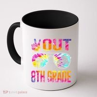 Peace Out 8th Grade Tie Dye Graduation Last Day Of School Coffee Mug thumb 0