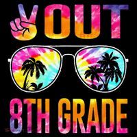 Peace Out 8th Grade Tie Dye Graduation Last Day Of School Coffee Mug thumb 5