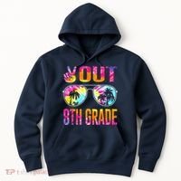 Peace Out 8th Grade Tie Dye Graduation Last Day Of School Hoodie thumb 0