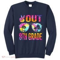Peace Out 8th Grade Tie Dye Graduation Last Day Of School Sweatshirt thumb 0