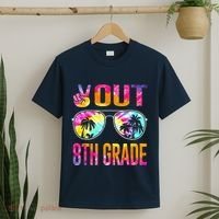 Peace Out 8th Grade Tie Dye Graduation Last Day Of School T-Shirt thumb 2