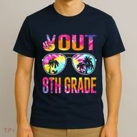 Peace Out 8th Grade Tie Dye Graduation Last Day Of School T-Shirt thumb 3