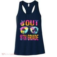 Peace Out 8th Grade Tie Dye Graduation Last Day Of School Women's Tank Top thumb 0
