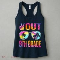 Peace Out 8th Grade Tie Dye Graduation Last Day Of School Women's Tank Top thumb 3