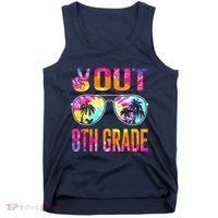 Peace Out 8th Grade Tie Dye Graduation Last Day Of School Tank Top thumb 0