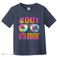 Peace Out 8th Grade Tie Dye Graduation Last Day Of School Toddler T-Shirt thumb 0