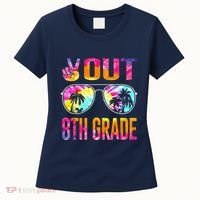 Peace Out 8th Grade Tie Dye Graduation Last Day Of School Women's T-Shirt thumb 0