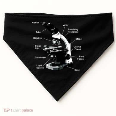 Parts Of A Microscope USA-Made Doggie Bandana