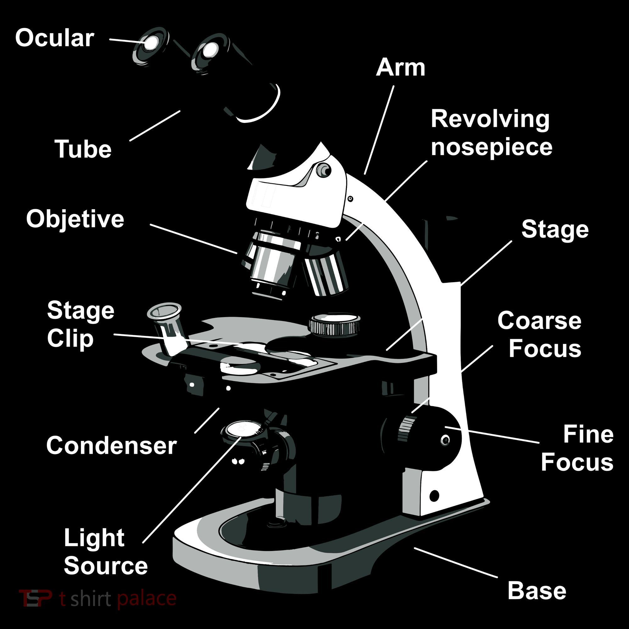 Parts Of A Microscope Ornament