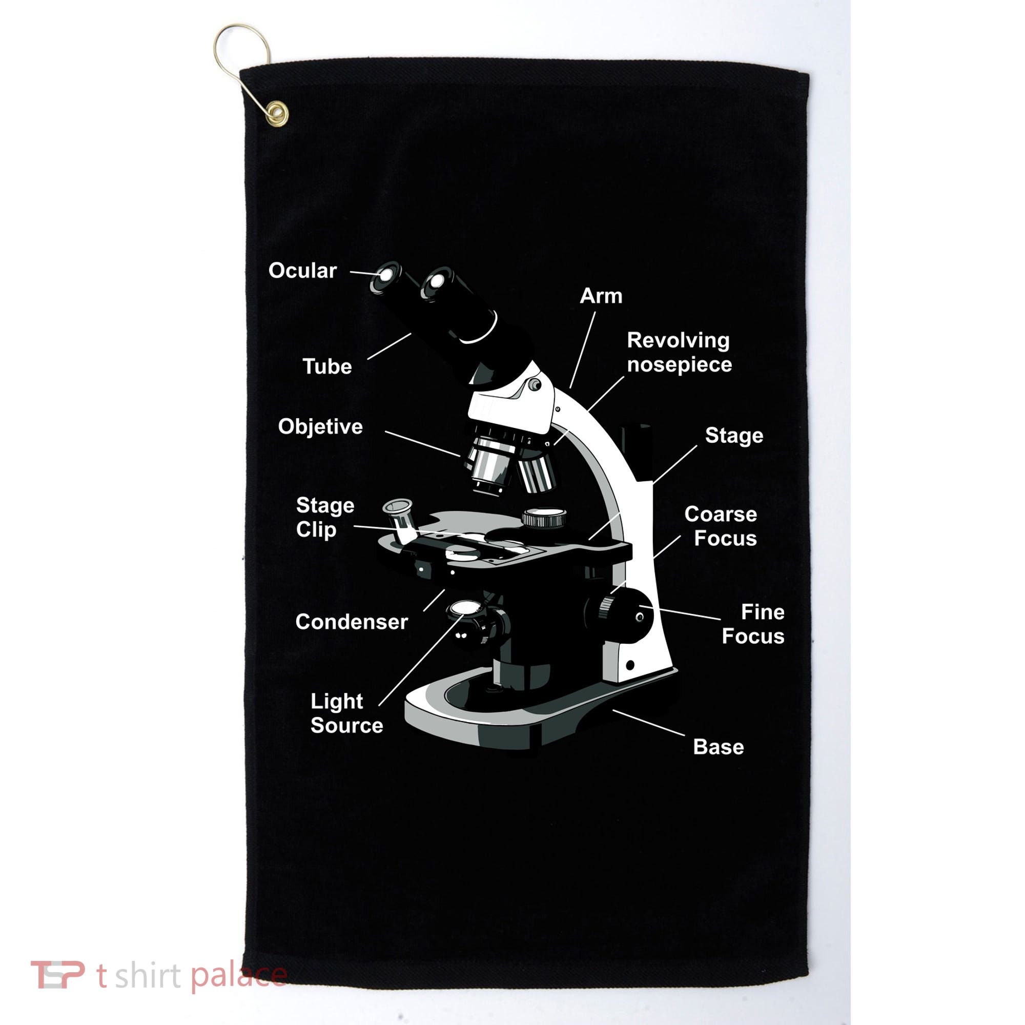 Parts Of A Microscope Golf Towel