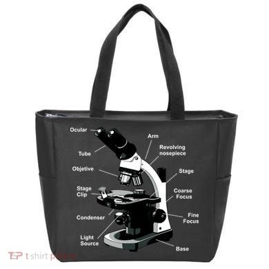 Parts Of A Microscope Tote Bag
