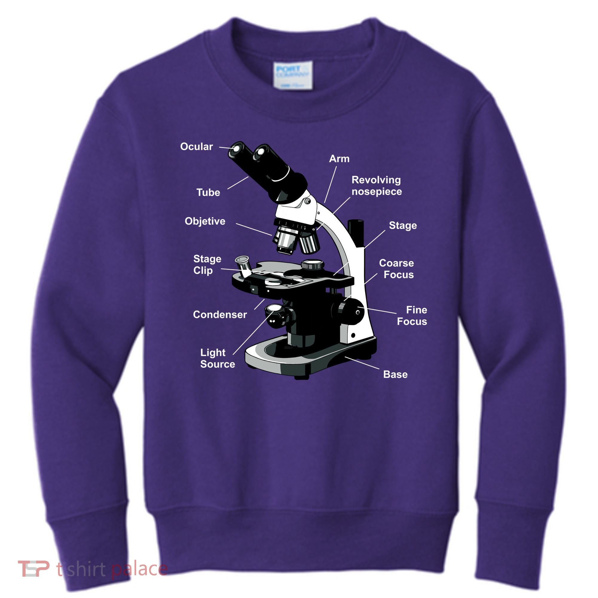 Parts Of A Microscope Kids Sweatshirt