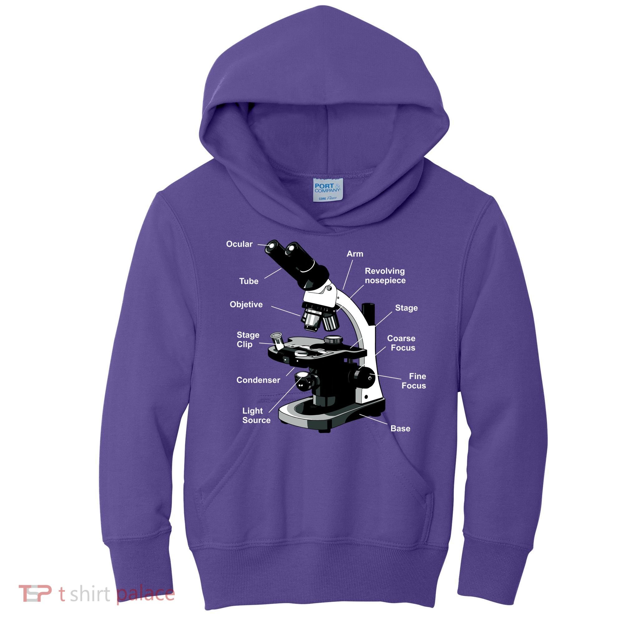 Parts Of A Microscope Kids Hoodie