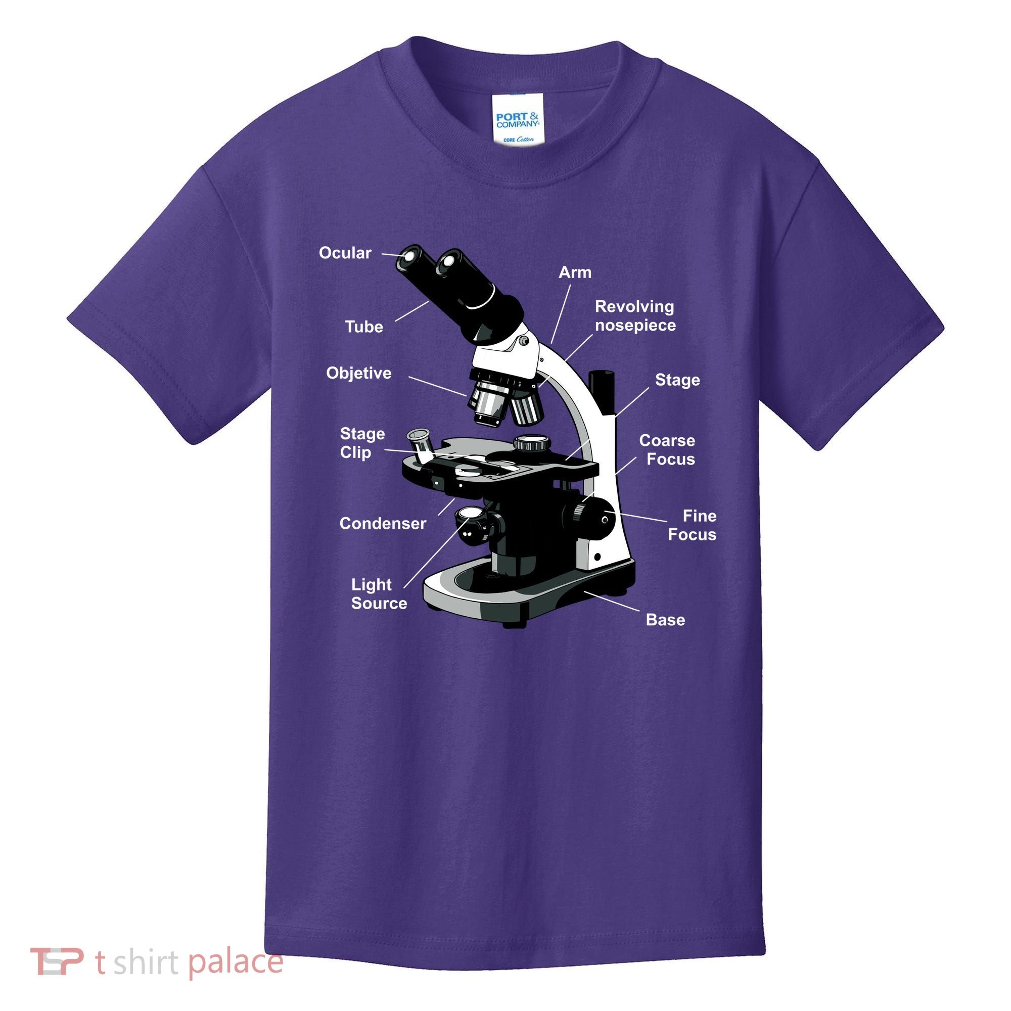 Parts Of A Microscope Kids T-Shirt