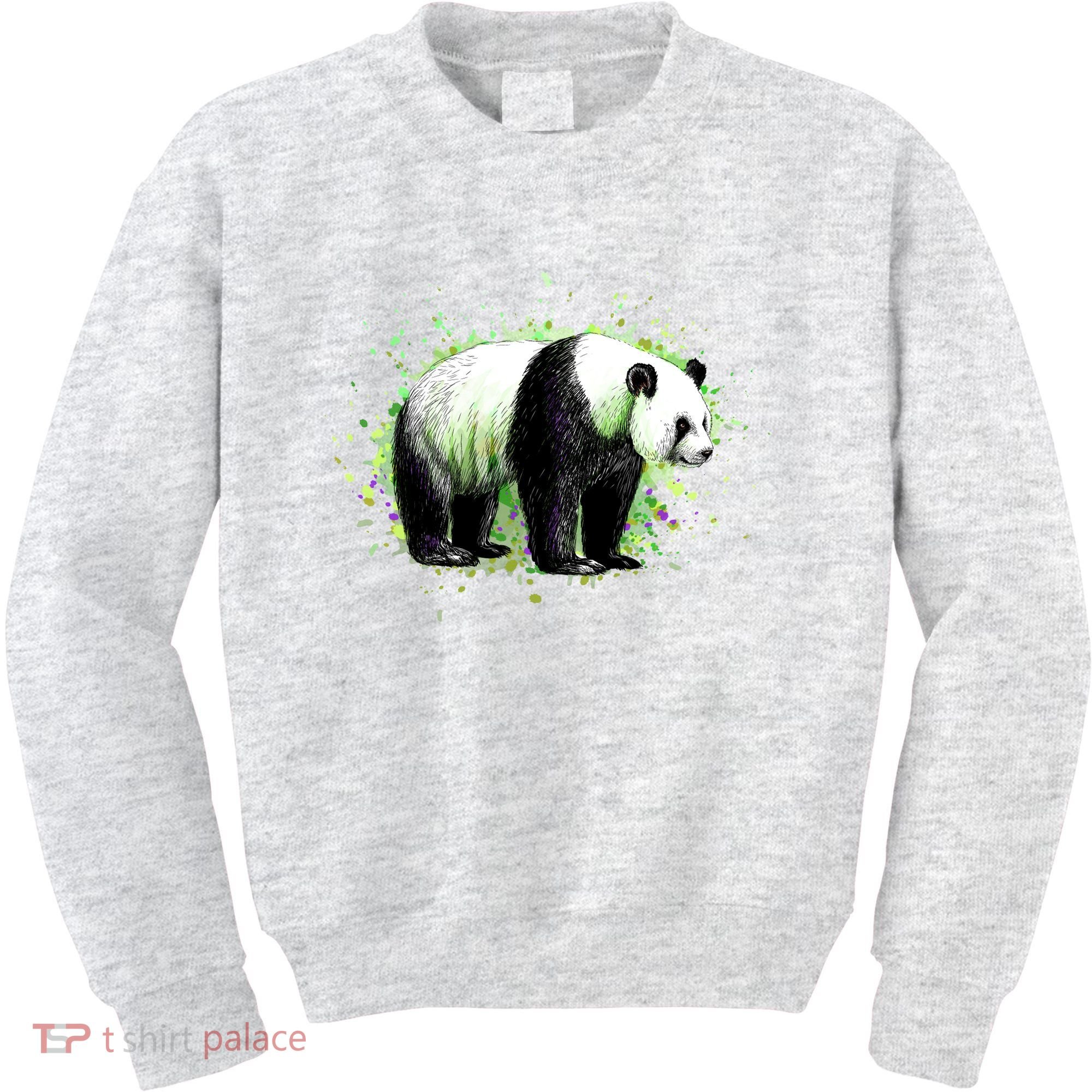 Portrait Of A Panda Bear Kids Sweatshirt