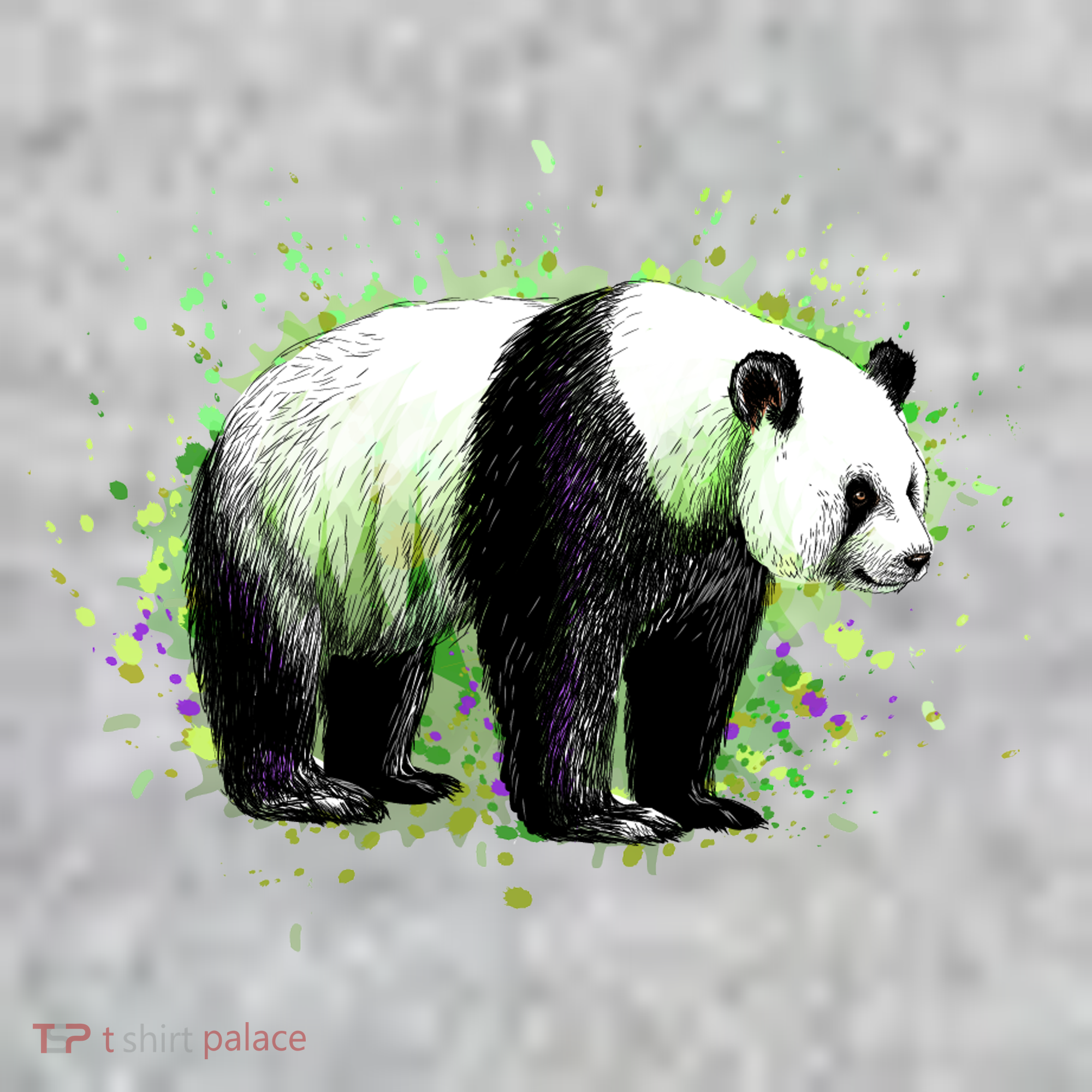 Portrait Of A Panda Bear Kids Sweatshirt
