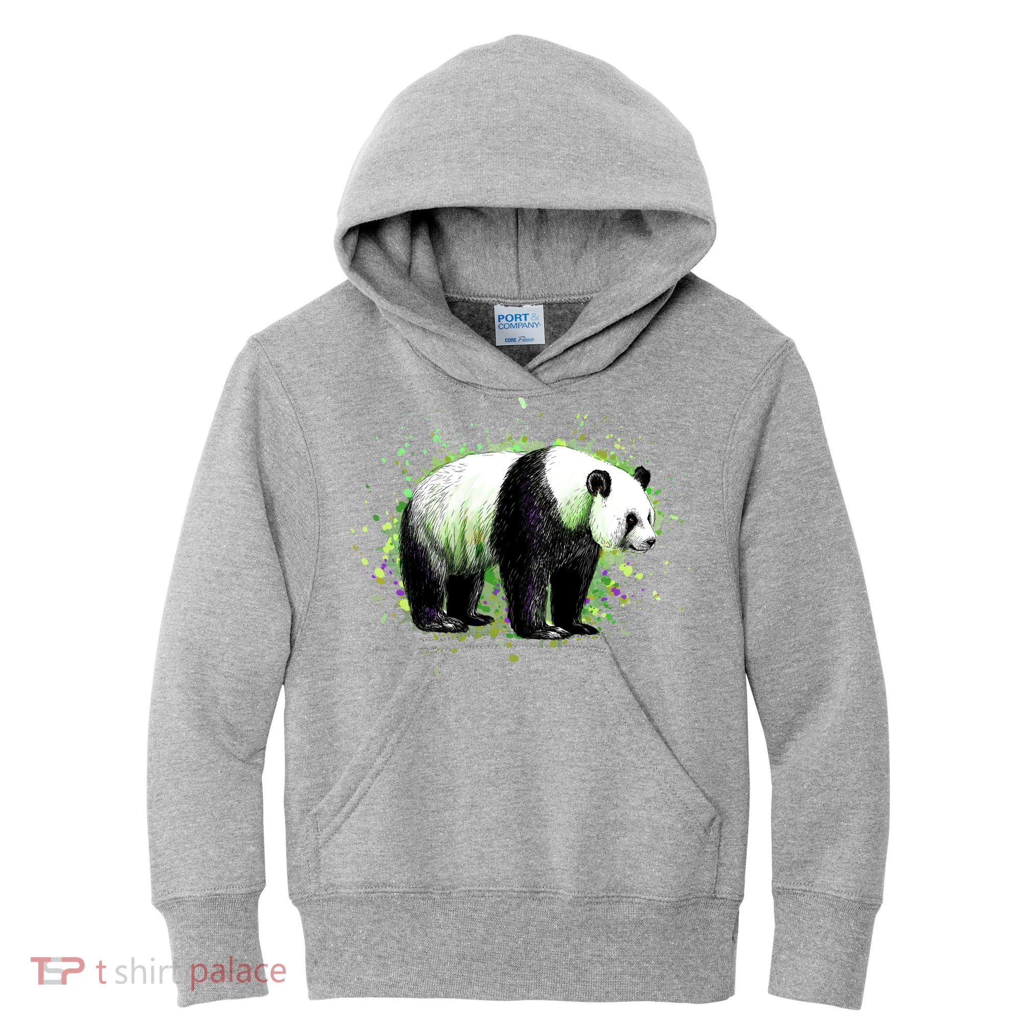 Portrait Of A Panda Bear Kids Hoodie