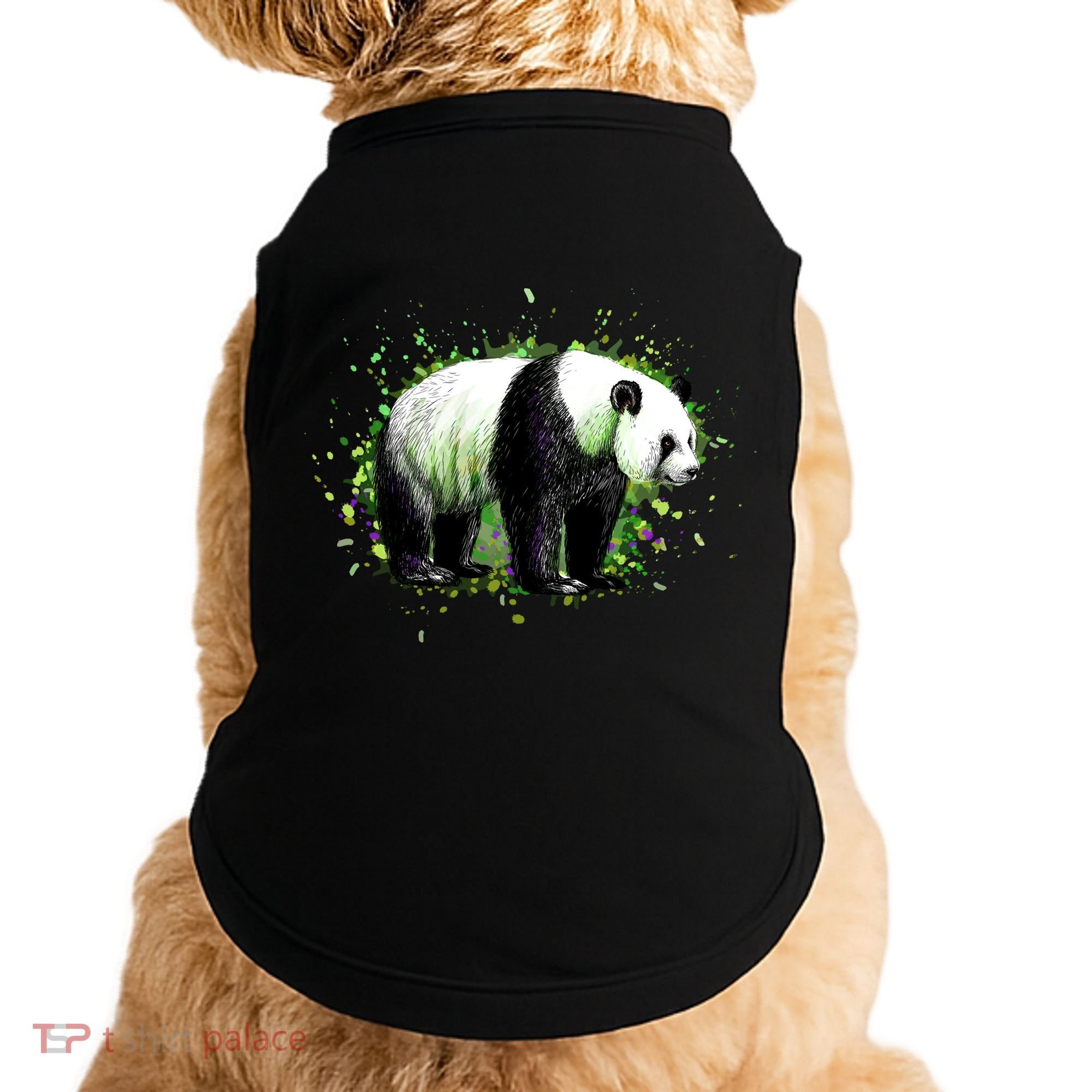 Portrait Of A Panda Bear Doggie Tank