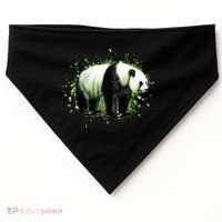 Portrait Of A Panda Bear USA-Made Doggie Bandana thumb 0
