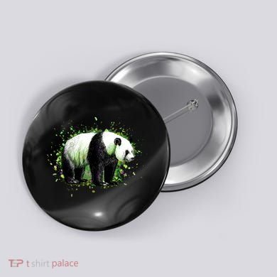 Portrait Of A Panda Bear Button