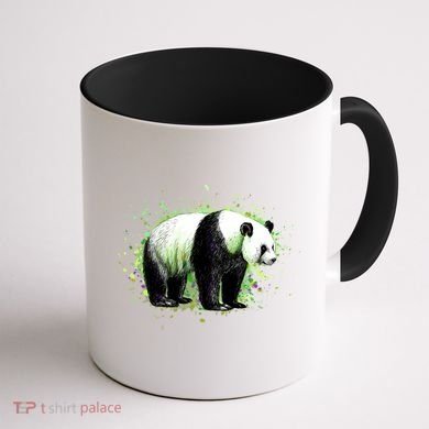 Portrait Of A Panda Bear Coffee Mug back