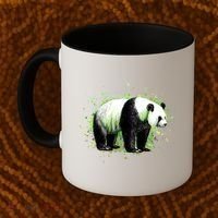Portrait Of A Panda Bear Coffee Mug thumb 2