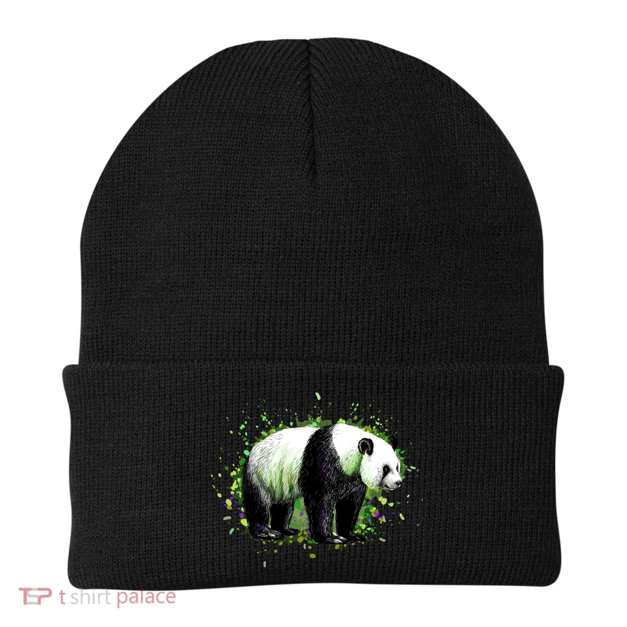 Portrait Of A Panda Bear Beanie